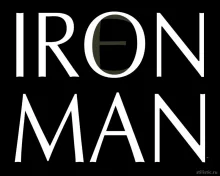 Мужская парикмахерская IRON MAN логотип